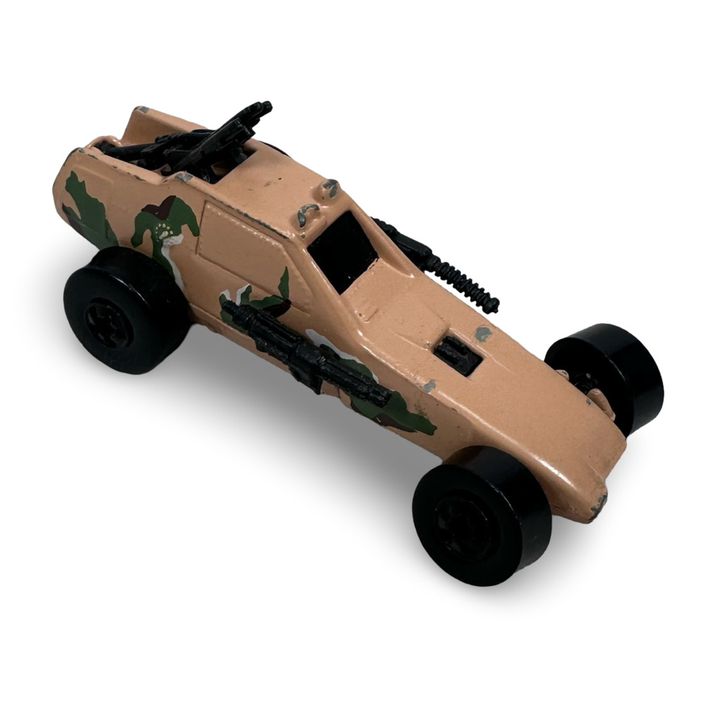 Vintage Hot Wheels Megaforce‎ Enforcer Armed Military Desert Camo Malyasia 1982